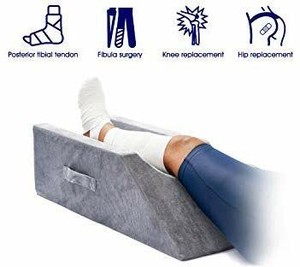 lot 1090 image: LightEase Memory Foam Leg, Knee, Ankle Support and Elevation Leg Pillow for Surgery