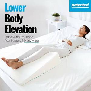lot 1099 image: Relax Support RS6 Wedge Pillow Whole Memory Foam 3-in-1 Technology Large Adjustable Bed Pillow for Reflux Reading Snoring Sleeping to Support Body Back Neck Legs Pregnancy