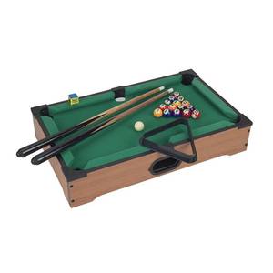 lot 17737 image: Hey Play Mini Tabletop Pool Set Billiards Game with Accessories