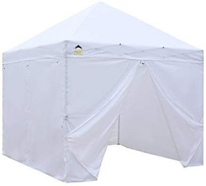 lot 17770 image: Crown Shades Patented 10ft X 10ft Instant Commercial Canopy With 4 Removable End