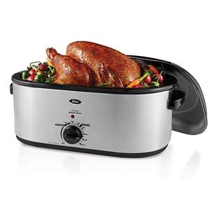 lot 17716 image: Sunvivi Electric Roaster Oven with Self-Basting Lid, 18-Quart Turkey Roaster Oven