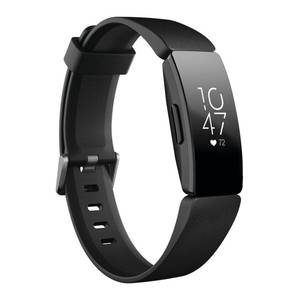 lot 1000 image: Fitbit Inspire HR Activity Tracker with Small & Large Band - Black