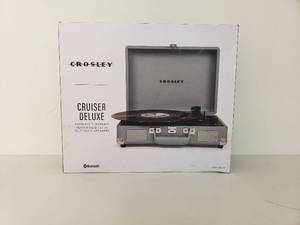 lot 1018 image: Crosley Radio Cruiser Deluxe Turntable, Size One Size - Grey