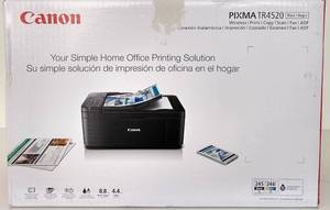 lot 1033 image: Canon - PIXMA TR4520 Wireless All-In-One Inkjet Printer - Black