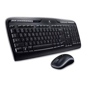 lot 1043 image: Logitech - MK320 Wireless Keyboard and Mouse - Black