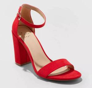 lot 1066 image: A New Day Womens Heels Size 9.5 Acu24 Ema Red