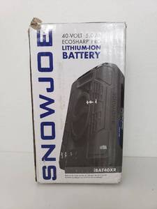 lot 1075 image: Snow Joe IBAT40XR iON EcoSharp PRO 40V 5.0 Ah Lithium-Ion Battery