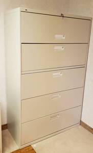 lot 6012 image: HON Lateral Filing Cabinet  42 in. x 19 in. x 67 in. with Keys