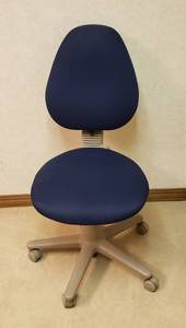 lot 6015 image: Haworth Blue Office Chair  Seat Measures 18 in.