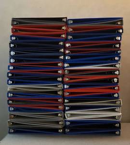 lot 6028 image: Numerous 1 in. Binders  Various Colors