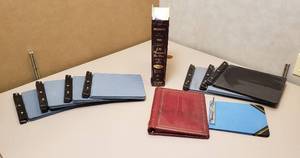 lot 6047 image: Lot of Vintage Ledger Binders and 1989 Wichita City Directory