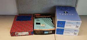 lot 6071 image: Lot of 2 Boxes Expanding File Pockets, Box of Expanding File Folders and Classification Folders