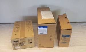 lot 6136 image: Lot of 3 Dell Items  3110cn yellow toner Cartridge, W5300 M2925 Toner Cartridge and D4283 Imaging Drum