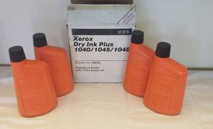 lot 6139 image: Box of Xerox Dry Ink Plus 104010451048  Four 4 lb. bottles
