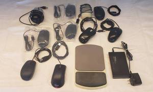lot 6146 image: Lot of Computer Mices and 5 port Switch