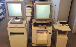 lot 6179 image: Lot of Canon Microfilm Scanner 400 and PC Printer 80 Systems  Powers On