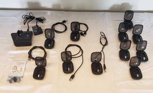 lot 6203 image: Lot of Plantronics sound innovation Ear buds  some wUSB cords and some without