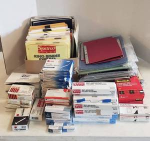 lot 6212 image: Lot of Binders, Binder Indexes and Binding Fasteners