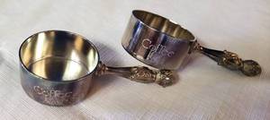 lot 6347 image: Towle Vintage Coffee Scoops Marked EP 3232