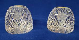 lot 6350 image: Pair of Josair Lead Crystal Paperweights  Made in Western Germany