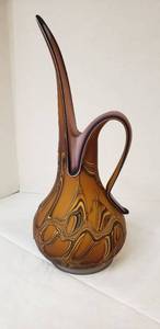 lot 6416 image: Beautiful Large E. Zareh Blown Art Glass Pitcher  - from Biajab Glass Azerbaijan, Russia