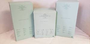 lot 6444 image: PartyLite Candle Holders - 2 Serenity Angel Tealight Holders & 1 Kindness Angel Candle Holder