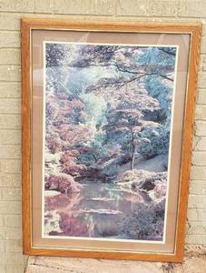 lot 1011 image: Framed Photo Print  Late Summer Scenery  27 in. x 39 in.