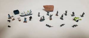 lot 1048 image: Micro Machine Figurines  Army & Navy wsome Vehicles