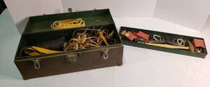 lot 1062 image: Metal Union Chest (19 x 7 x 8 in.) with Leather Strap Making ToolsMaterials