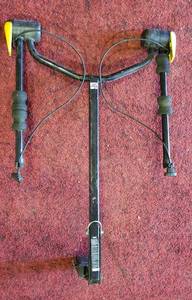 lot 1100 image: Rhode Gear Bike RackHitch Shuttle  can be used wsmall or Large Receiver  36 in. tall