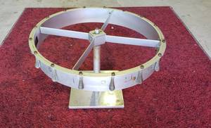 lot 1104 image: Vintage Revolving Ticket Holder  18 in. diameter x 11 in. tall
