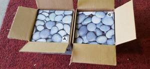 lot 1108 image: 2 Boxes of Imagine Tile  8 x 8 in. Tile (16 ea. box)  River Rocks Design  Each box covers 7.11 sq. ft.