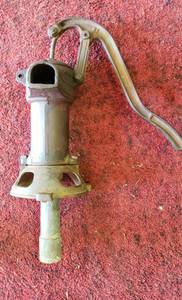 lot 1122 image: F.W.M.Co. Fairbury Neb. Hand Drawn Pump  Pump 16 in. tall