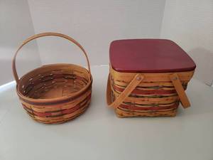 lot 164 image: (2) Longaberger Baskets