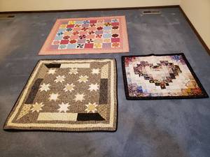 lot 172 image: (3) Lap Quilts