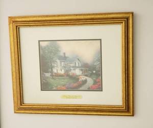 lot 201 image: Thomas Kinkade Home is Where the Heart Is 17 in. x 14 in.