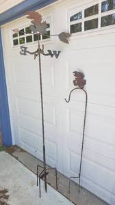 lot 209 image: Jayhawk Weathervane and Jayhawk Shepherds Hook