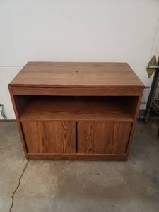 lot 214 image: Swivel Top TV Stand  30 in. x 15 12 in. x 25 in.