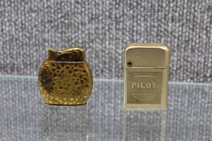 lot 3002 image: Vintage Automatic Lighter and Storm Master Pilot Private Magazine Lighter - WILL SHIP