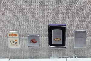 lot 3013 image: Lot of 3 Vintage Lighters and a Zippo 6 Measuring Tape - WILL SHIP