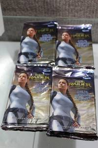 lot 3020 image: Lot of 17 Unopened Non-Sport Movie Trading Card Packs 2003 Inkworks Lara Croft Tomb Raider The Cradle of Life  Angelina Jolie  -WILL SHIP