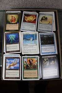lot 3062 image: Lot of Approximately 425 Magic The Gathering Cards (#1 of 8)- Guaranteed Cards Include Fellwar Stone (9th Edition), Stupor (1999 World Championships), & Diabolic Tutor (Magic 2012), See Photos for Details -WILL SHIP