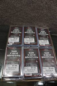 lot 3078 image: Lot of 12- 100 Count Packs of Archival Quality Tall Trading Card Protective Sleeves -1,200 Sleeves Total -WILL SHIP