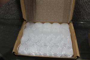 lot 3081 image: Box of 50 Guard House Direct-Fit Protective Coin Capsules (Airtites) -18mm DIME - WILL SHIP