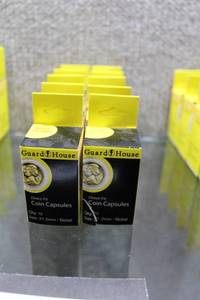 lot 3094 image: Lot of 100 GuardHouse U.S. Nickel 21.2mm Coin Capsules (1 of 6) - WILL SHIP