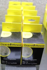 lot 3102 image: Lot of 100 GuardHouse U.S. Large Dollar 38.1mm Coin Capsules (1 of 3) - WILL SHIP