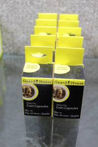 lot 3106 image: Lot of 100 GuardHouse U.S. Quarter 24.3mm Coin Capsules (1 of 5) - WILL SHIP