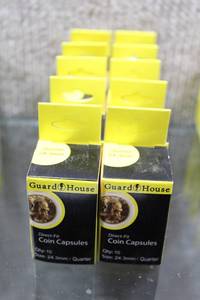 lot 3107 image: Lot of 100 GuardHouse U.S. Quarter 24.3mm Coin Capsules (2 of 5) - WILL SHIP