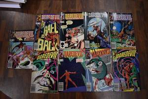 lot 3047 image: Lot of 9 Marvel Comics Daredevil (1964) #205, 216, 219, 221 - 225, 228 -WILL SHIP