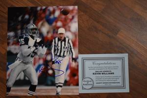 lot 3068 image: Autographed Tony Tolbert Dallas Cowboys Football Print with COA - WILL SHIP